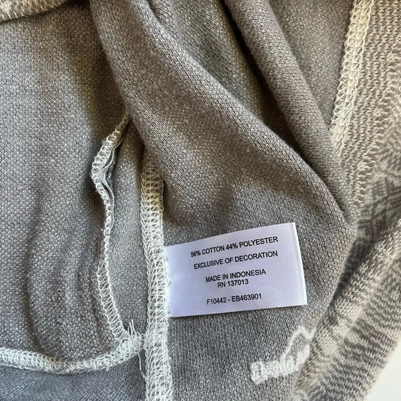 Eddie Bauer Tan & Cream Aztec Print Quarter Zip Sweatshirt Large Women’s - Picture 12 of 13